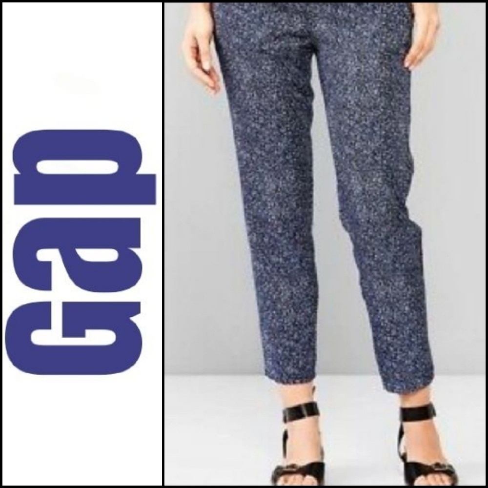 NEW! GAP Tencel Speckled Flat Front Pants Lg.